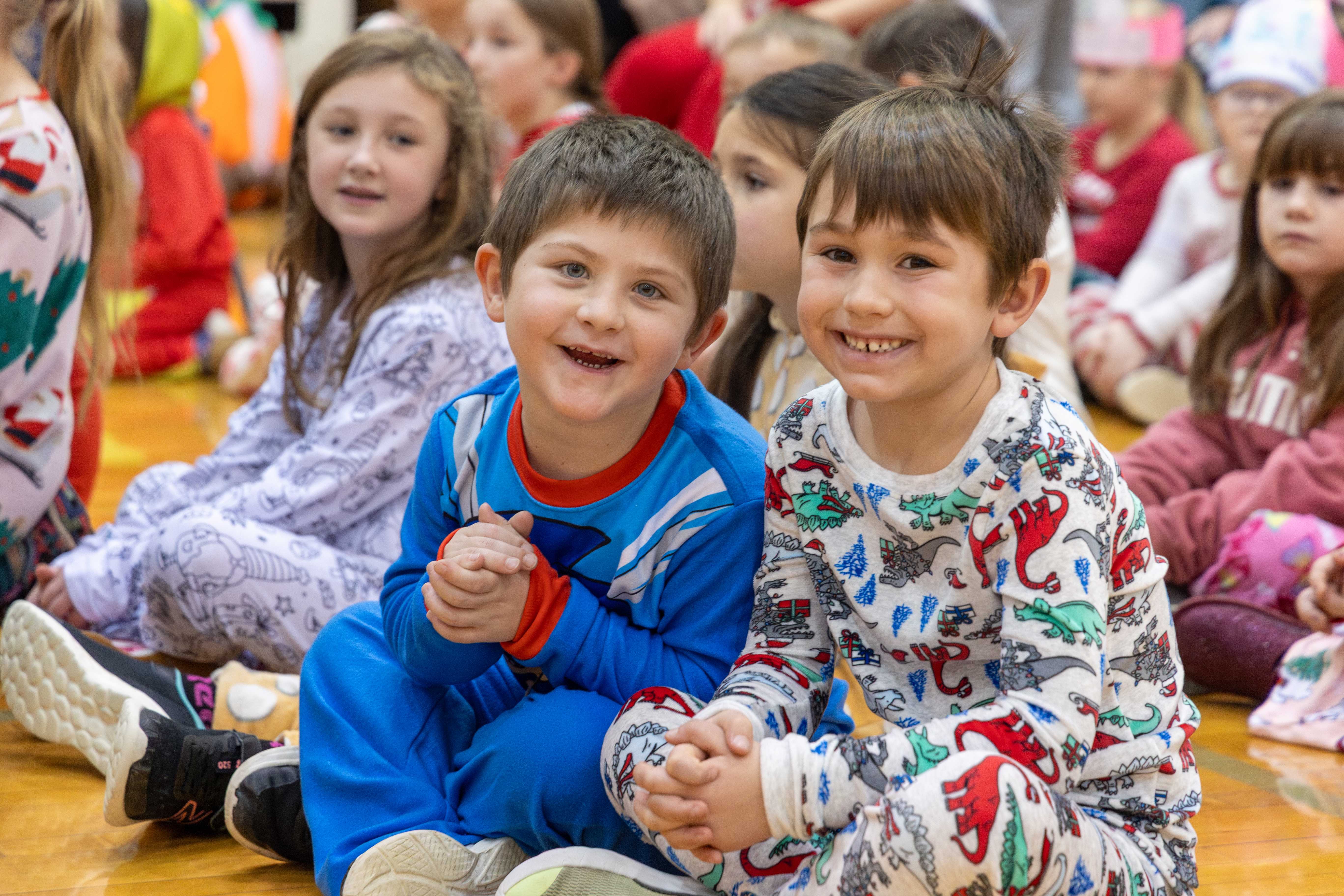 Two Ryder students smile for a picture